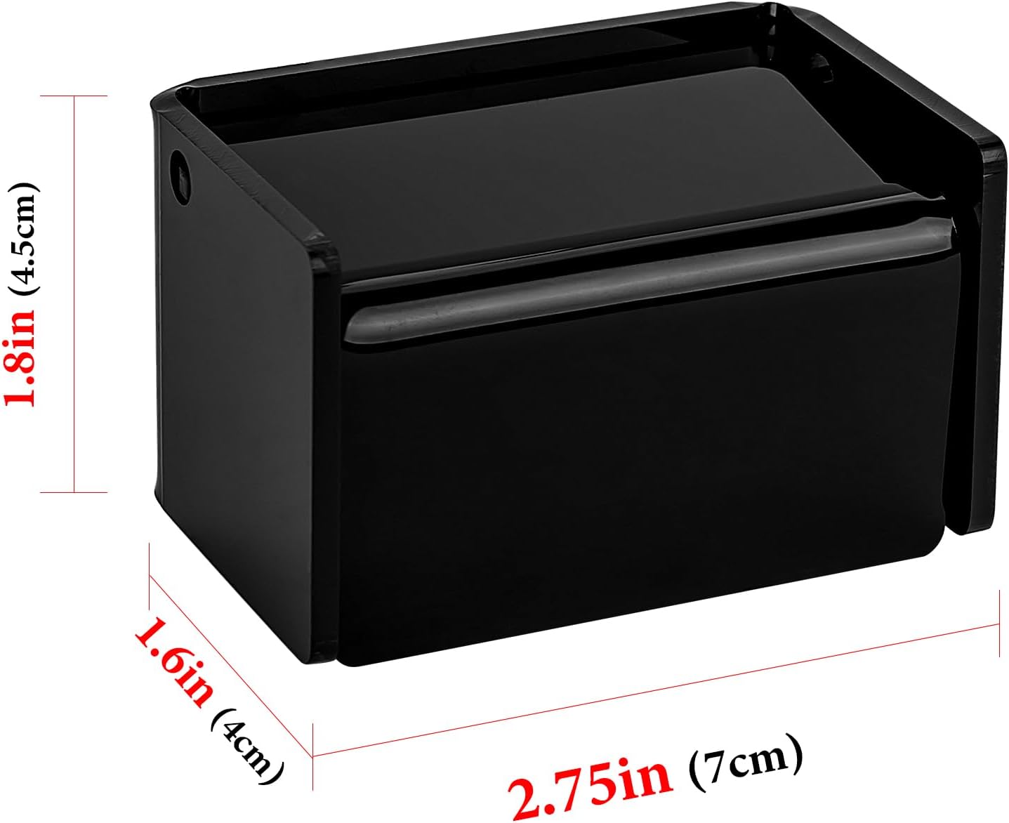 Toothbrush Holder Wall Mounted with Cover for Bathroom, 2 Slots Toothbrush Storage Organizer for Shower, Self Adhesive Toothbrush Hanger Rack for Dorm, Cabinet (Black)