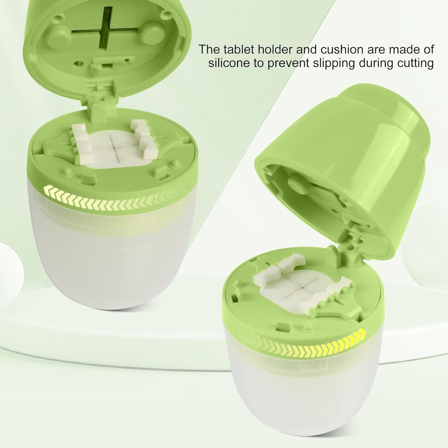 Multi-Function Pill Cutter, 1/2 and 1/4 Pill Splitter for Small and Tiny Pills,Portable and Adjustable Cutter,Storage Case