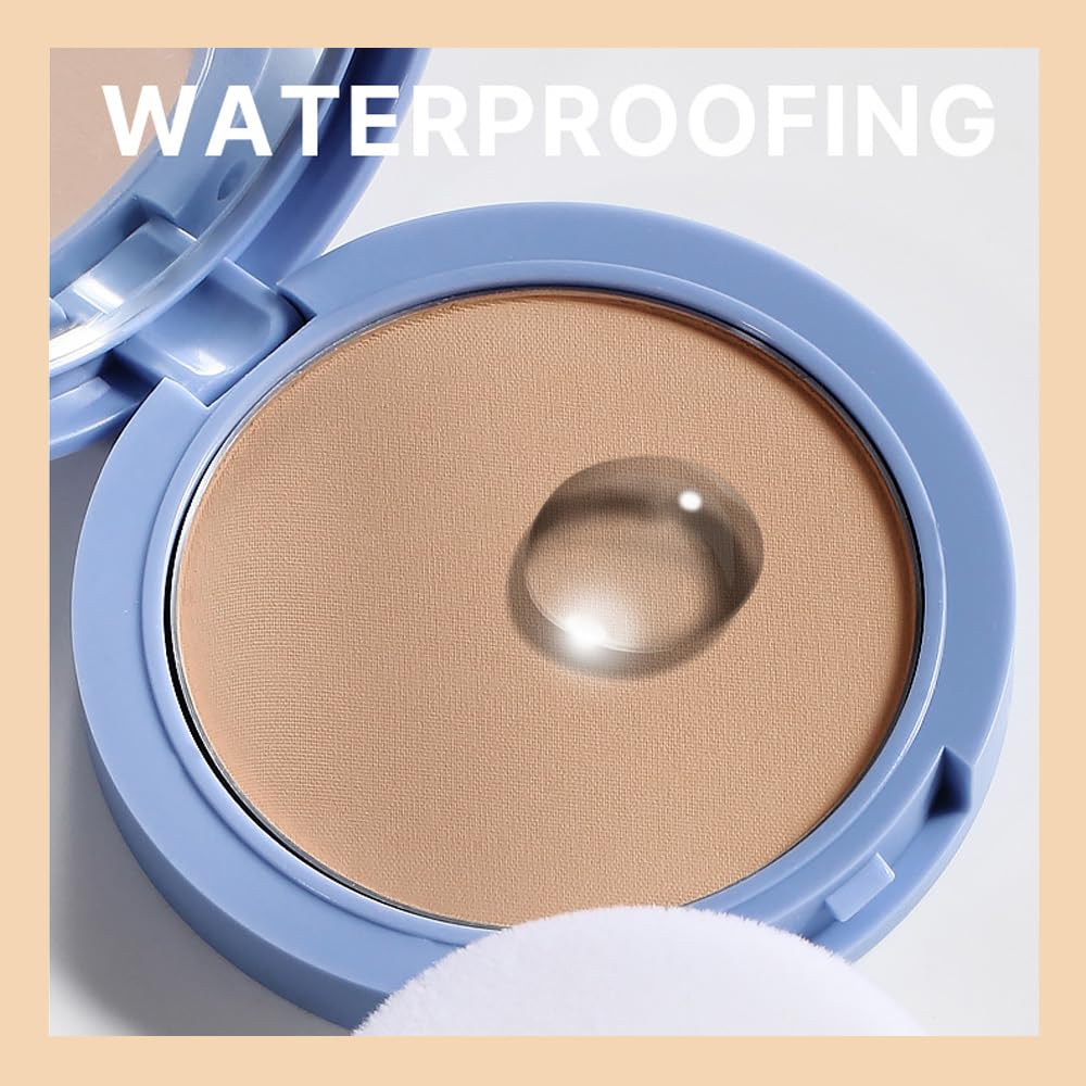 Oil Control Matte Perfection Face Powder Compact For Women, Matte Smooth Flawless Setting Powder Makeup, Polvo Compacto De Maquillaje, Waterproof Long Lasting, 0.35Oz, (250 Radiant Sand, 1)