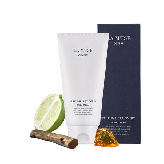 LA MUSE Perfume Body Lotion for Men(Deep Woody Amber) | Moisture Amber Body Lotion with Shea Butter | Peptide Body Cream | Non-Sticky & Non-Greasy, Fast Absorbing | Korean Skin Care