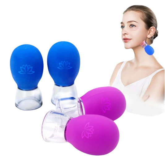 Facial Cupping | Nipple Corrector | Silicone Suction Massager for Facial Lifting, Rejuvenation and Postnatal Nipple Adjustment | Painless, Non-Invasive Beauty and Nursing Tools. 4PCS Pack