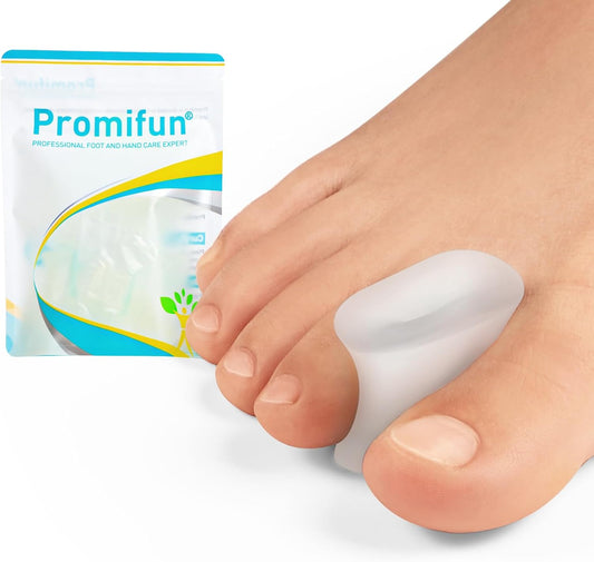 Upgraded Gel Toe Separators - 12 Pack Aloe Vera Extract Infused Silicone Toe Spacers for Straightening Overlapping Toes, Bunions, Calluses – Bunion Corrector for Men and Women(Medium Size)