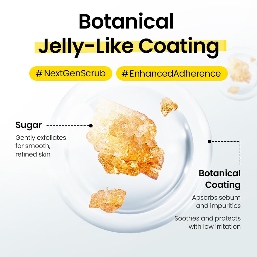 Gorilla Waxing Jelly Sugar Scrub – Exfoliating & Moisturizing Body Polish with Natural Ingredients, Dual Sugar Crystals for Smooth Skin, Prevents Ingrown Hair & Razor Bumps, Korean Skin Care - 7.05 oz