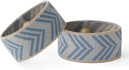 Blisslets Acupressure Relief Band - Cartagena Collection - Parentage (Blue/Camel, Large - 6 3/4" - 7 1/2")