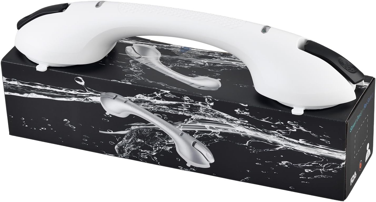 Suction Grab Bars for Bathtubs and Showers, Heavy Duty Shower Handle Removable Shower Handrails for Kids, Bathroom Safety Grip Waterproof(White)