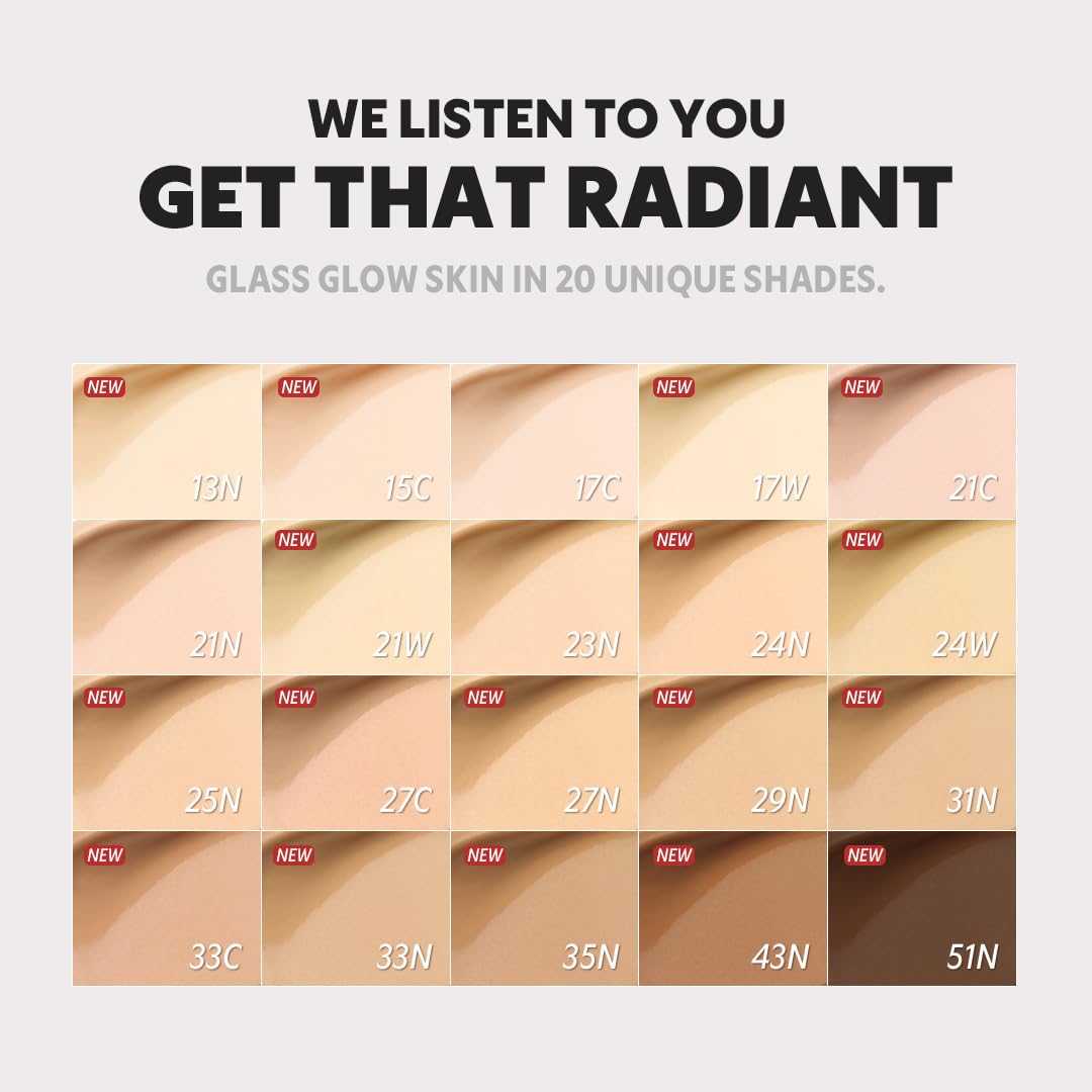 TIRTIR Mask Fit Aura Silver Cushion Foundation | Semi-glow Finish, Natural Coverage, Moisturizing, Lightweight, Korean cushion foundation (#21W Natural Ivory, Full Size, 0.63 Fl Oz)