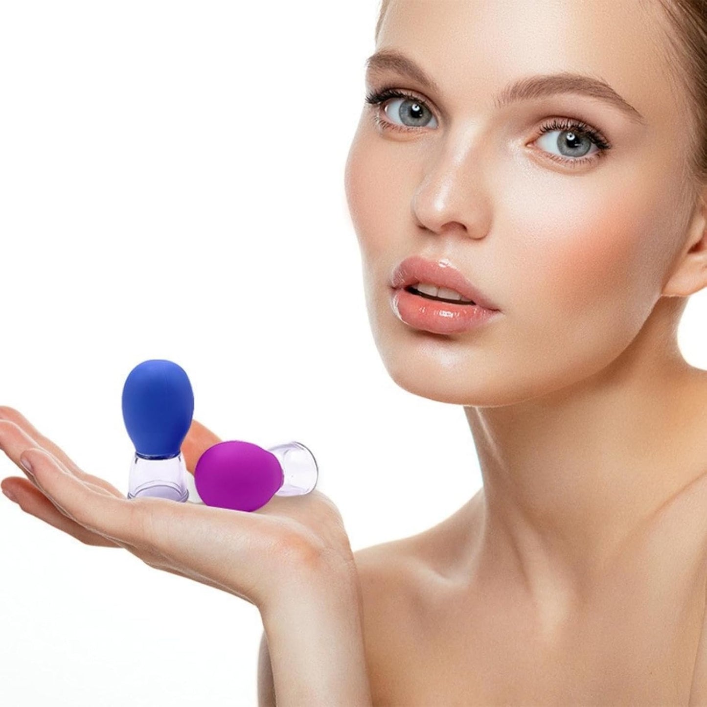 Facial Cupping | Nipple Corrector | Silicone Suction Massager for Facial Lifting, Rejuvenation and Postnatal Nipple Adjustment | Painless, Non-Invasive Beauty and Nursing Tools. 4PCS Pack