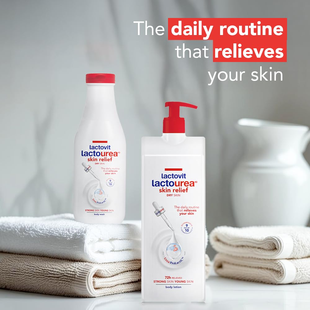 Lactovit | Lactourea Body Lotion | Hydrating Moisturiser for Dry Skin | With Urea ProLactiC10 Complex, Lactic Acid & Pure Urea | Soft & Youthful Skin | Dermatologist Recommended | 1000 ml