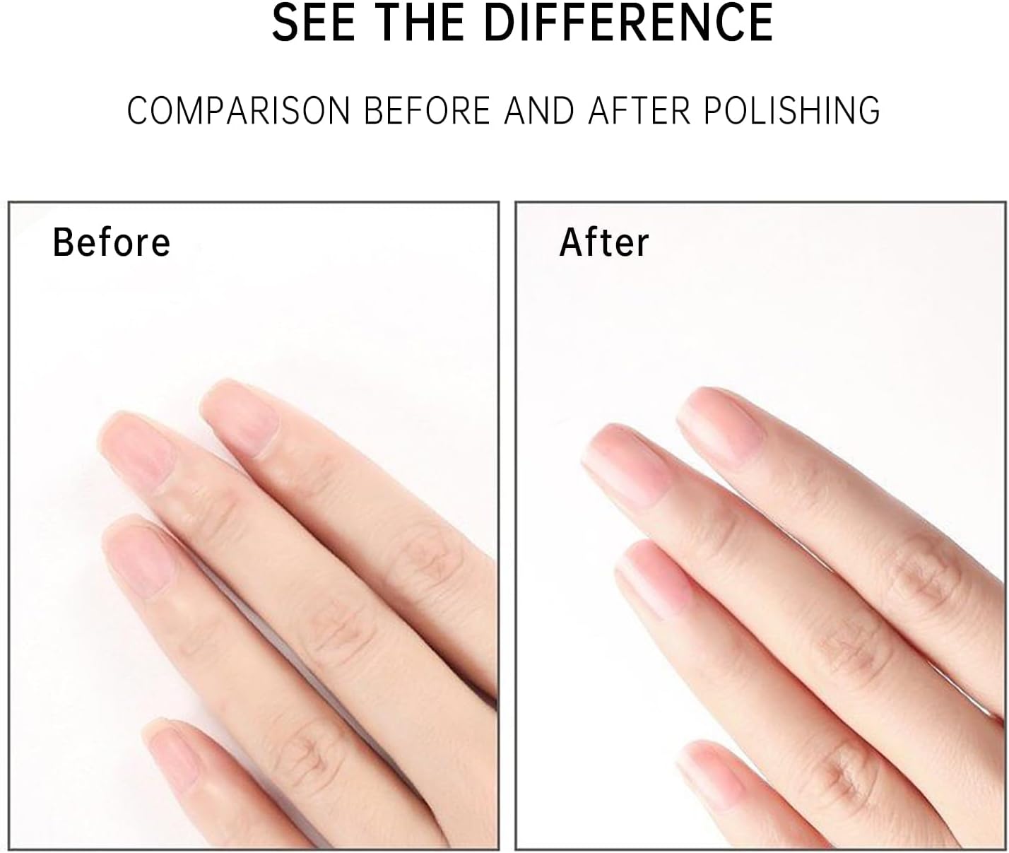 Nail Files and Buffers for Natural Nails Smooth and Polish Gel Surface 400/600/4000 Grit (D-Prism)