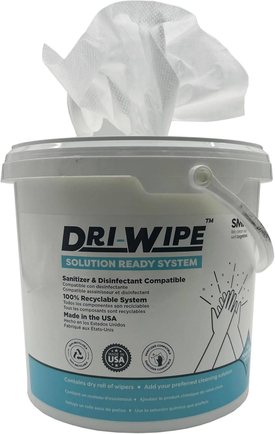 Dri-Wipe Solution Ready System (SRS) (90 Wipes Per Roll, 540, Count)