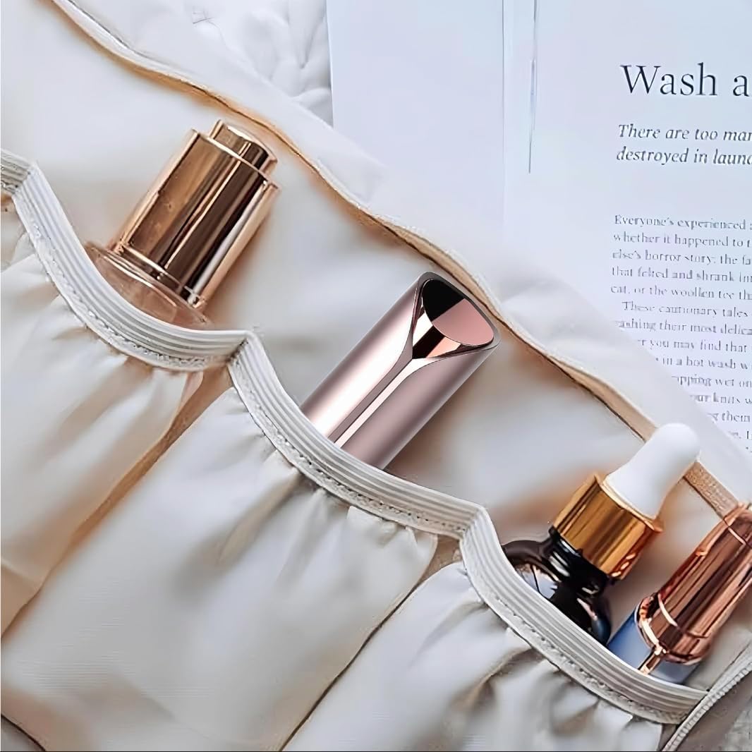 Facial Hair Remover for Women, Face Shaver for Women, Lady Face Electric Razor for Lip, Chin, Peach Fuzz, 2 Replacement Heads and USB Rechargeable