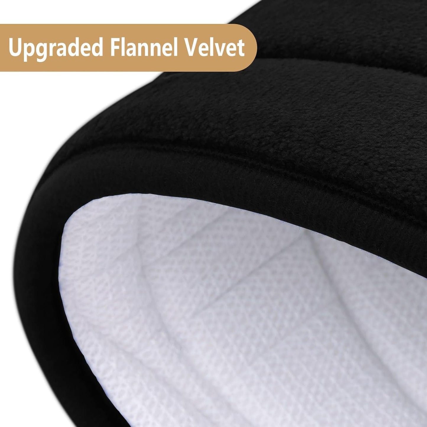 Buganda Memory Foam Bathroom Rug Mat 70x24, Extra Soft and Absorbent Bath Mats, Non-Slip and Machine Washable Bath Rugs for Bathroom Floor,Tub and Shower, Black