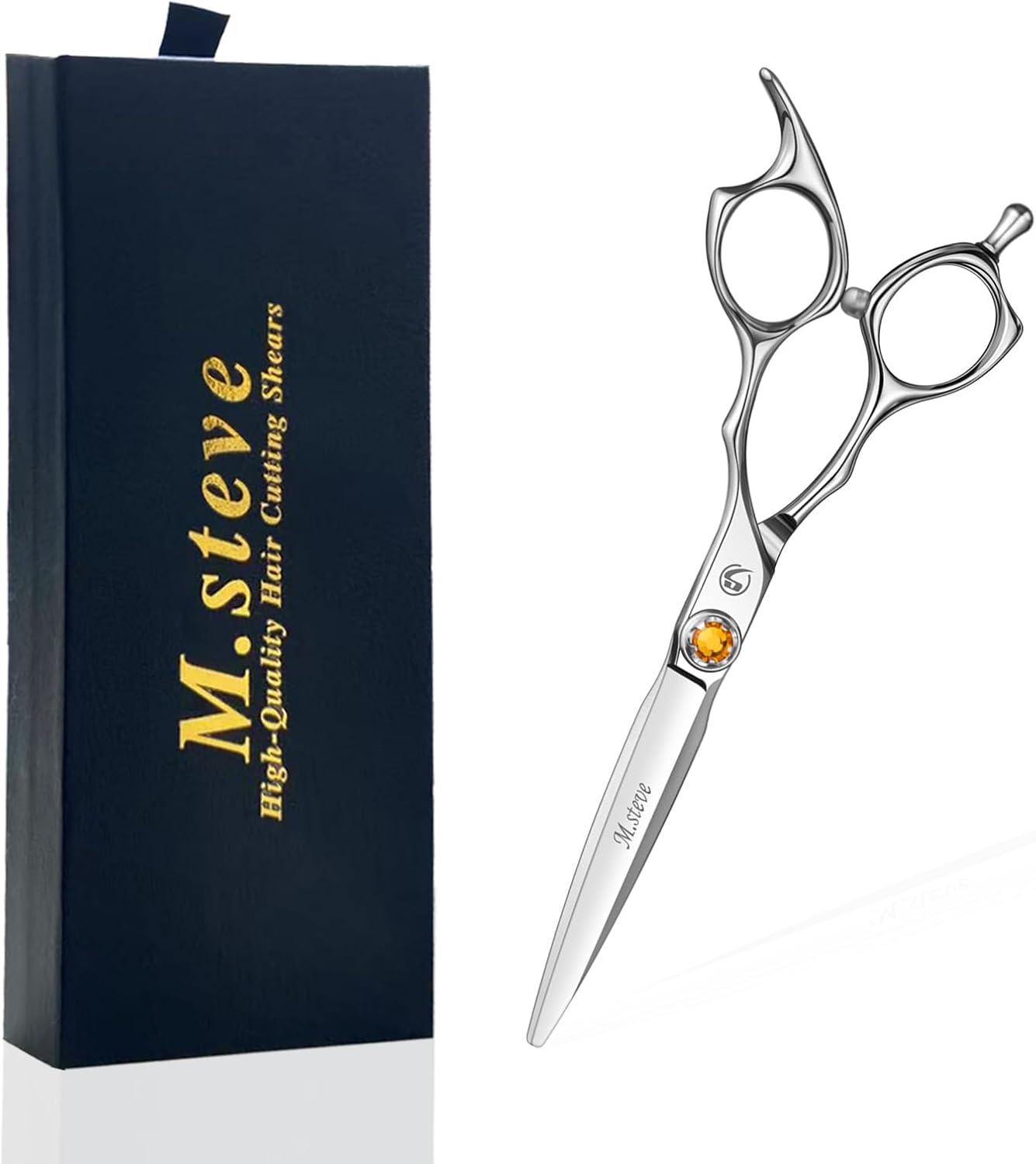 Professional Hair Cutting Scissors 6.3 Inch, VG10 Stainless Steel Barber Shears, Extremely Sharp Hairdressing Scissors for Salon & Home Use, Ambidextrous Left Right Hand