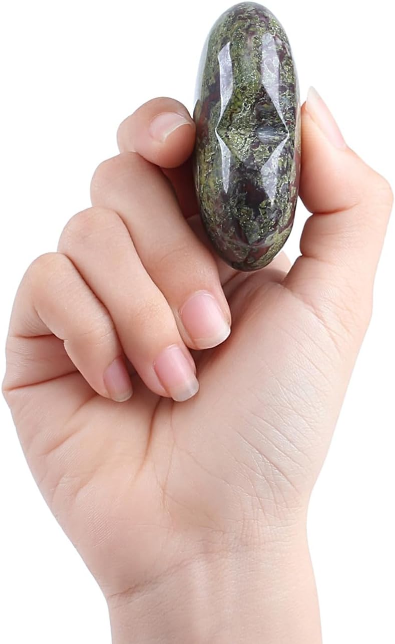 MAIBAOTA 60 mm Dragon Stone Crystals Large Heart Stone Healing Crystals Natural Crystal Heart Reiki Gemstone Polished Heart Shaped Rocks Meditation Mothers Day Crystal Gifts for Mom Her