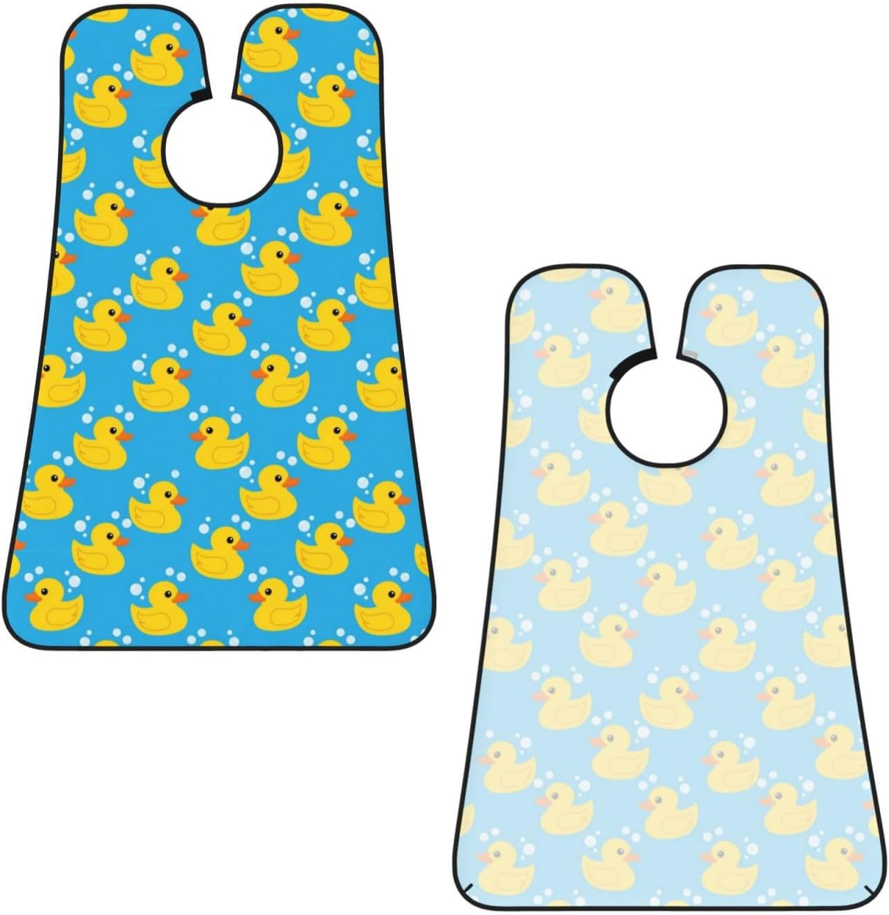 Non-Stick Beard Bib for Shaving, Yellow Rubber Duck Shave Bib, Waterproof Hair Catcher with Suction Cups, Grooming Apron Men Husband