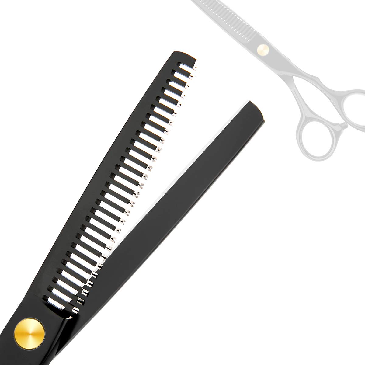 Professional Home Hair Cutting Kit Home Haircutting Scissors Barber Salon Home Thinning Shears Kit with Comb Case for Men Women Black