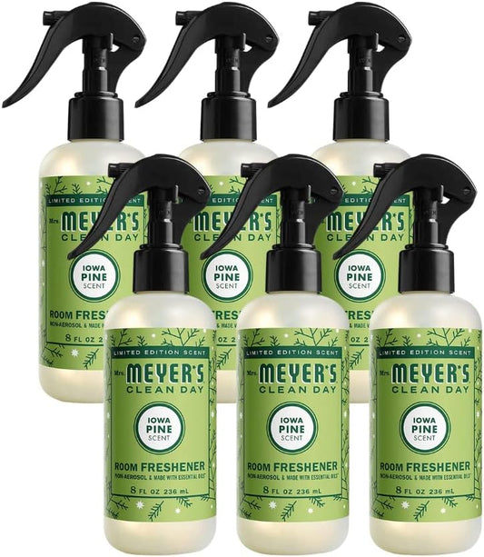 Mrs. Meyer's Clean Day Room Freshener, Iowa Pine (8 Fl Oz (Pack of 6))