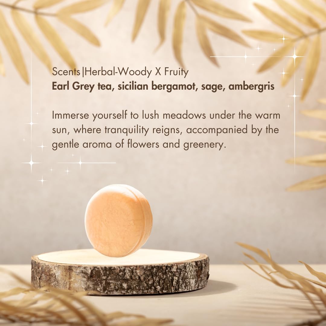 Morning Twilight Shampoo Bar | Caffeine Infused, pH-Balanced, SLS-Free | Citrus Oud Awakening | Sustainable Haircare | 60g