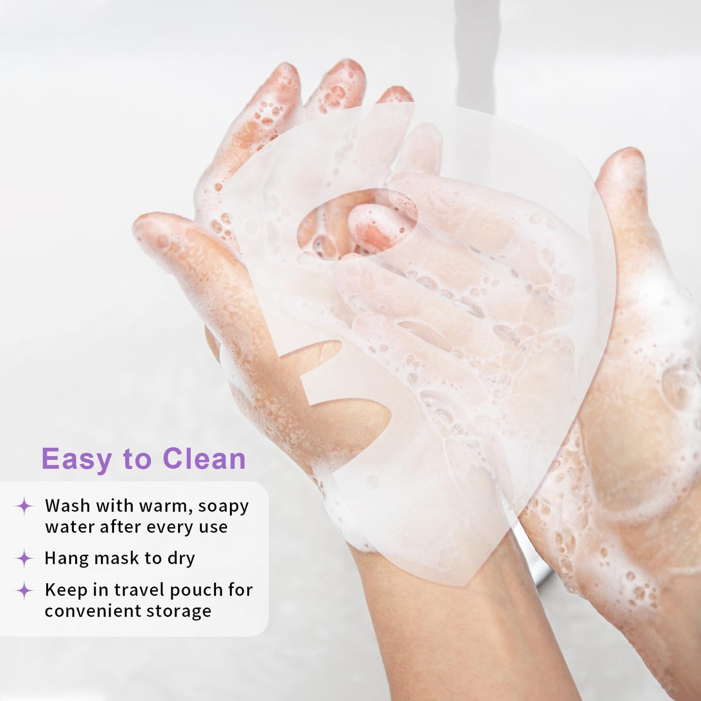 Reusable Ice Face Mask Set - Hot & Cold Therapy for Migraine, Wisdom Tooth Pain, Puffiness Relief with 2 Silicone Covers, Cooling Gel Pad for Swelling