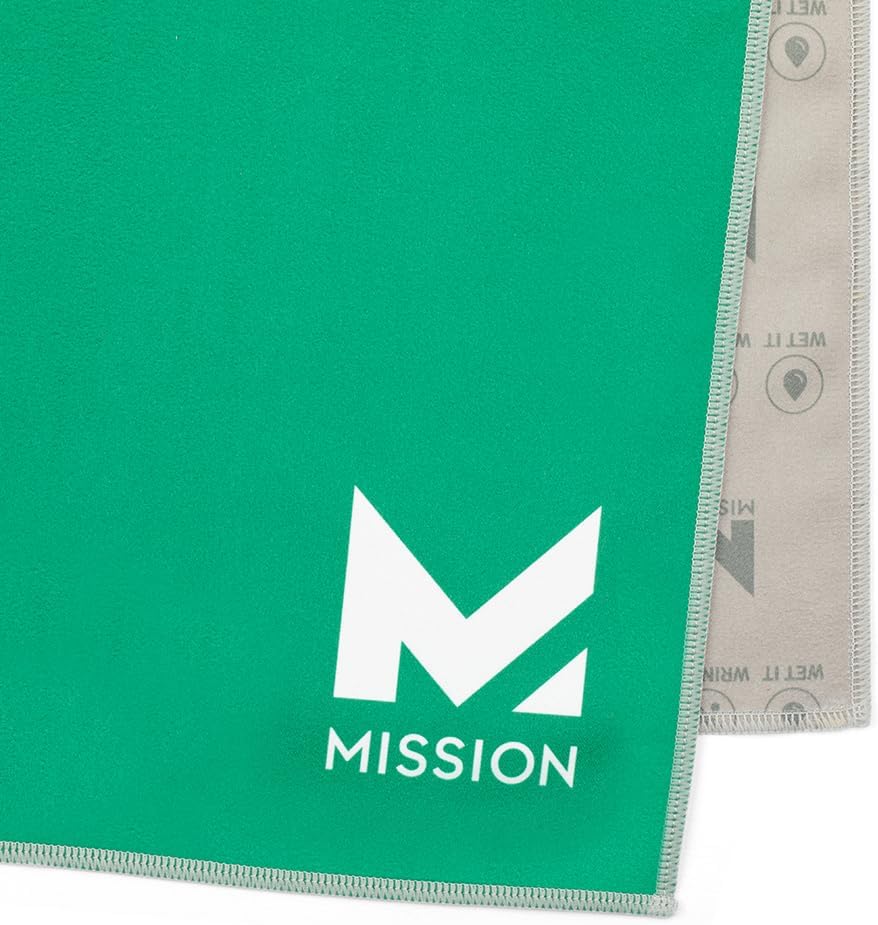MISSION Original Cooling Towel - Soft, Durable Microfiber - Cools Up to 2 Hours - UPF 50 Sun Protection - Machine Washable