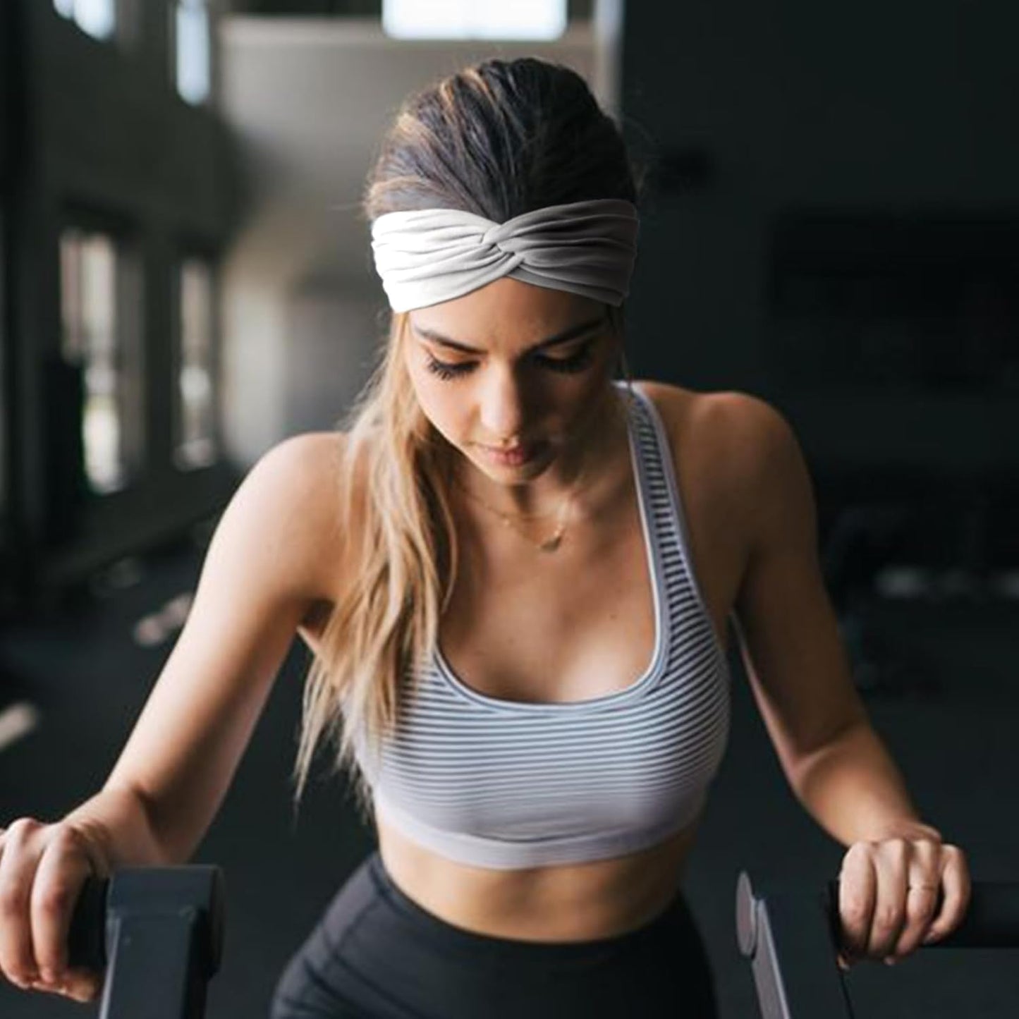 Extra Wide Headbands for Women Large Turban Headband Non Slip Boho Elastic Hairband Hair Twisted Knot Head Bands Accessories