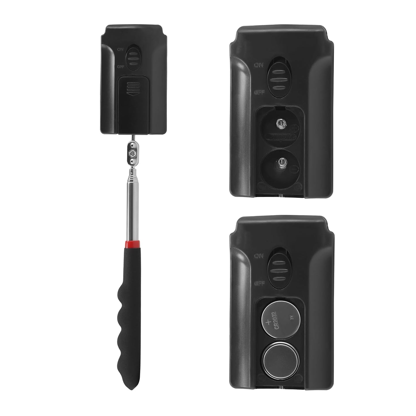 Telescopic Inspection Mirror with LED, Machine Inspection Mirror 360° Rotation, Convenient for car maintenancetmachine Inspection Flexible Diabetic Mirror for feet