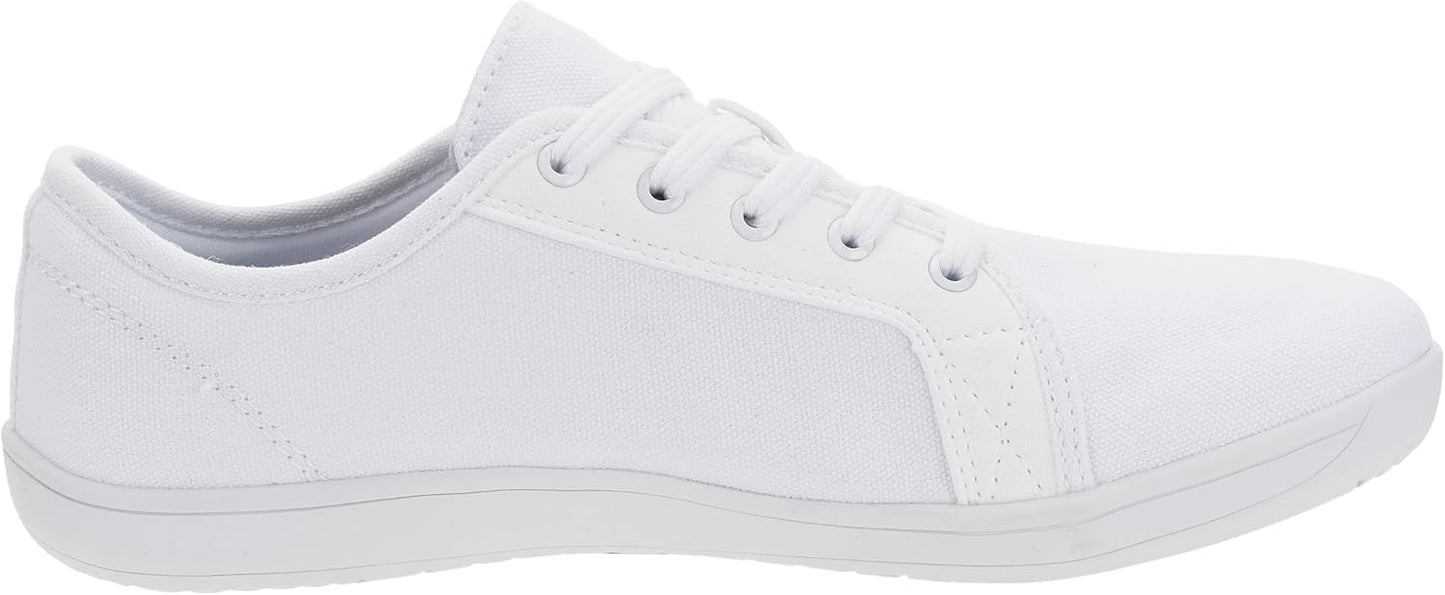 WHITIN Women's Canvas Barefoot Shoes | Wide Width Minimalist Sneakers | Classic Fit Low Top