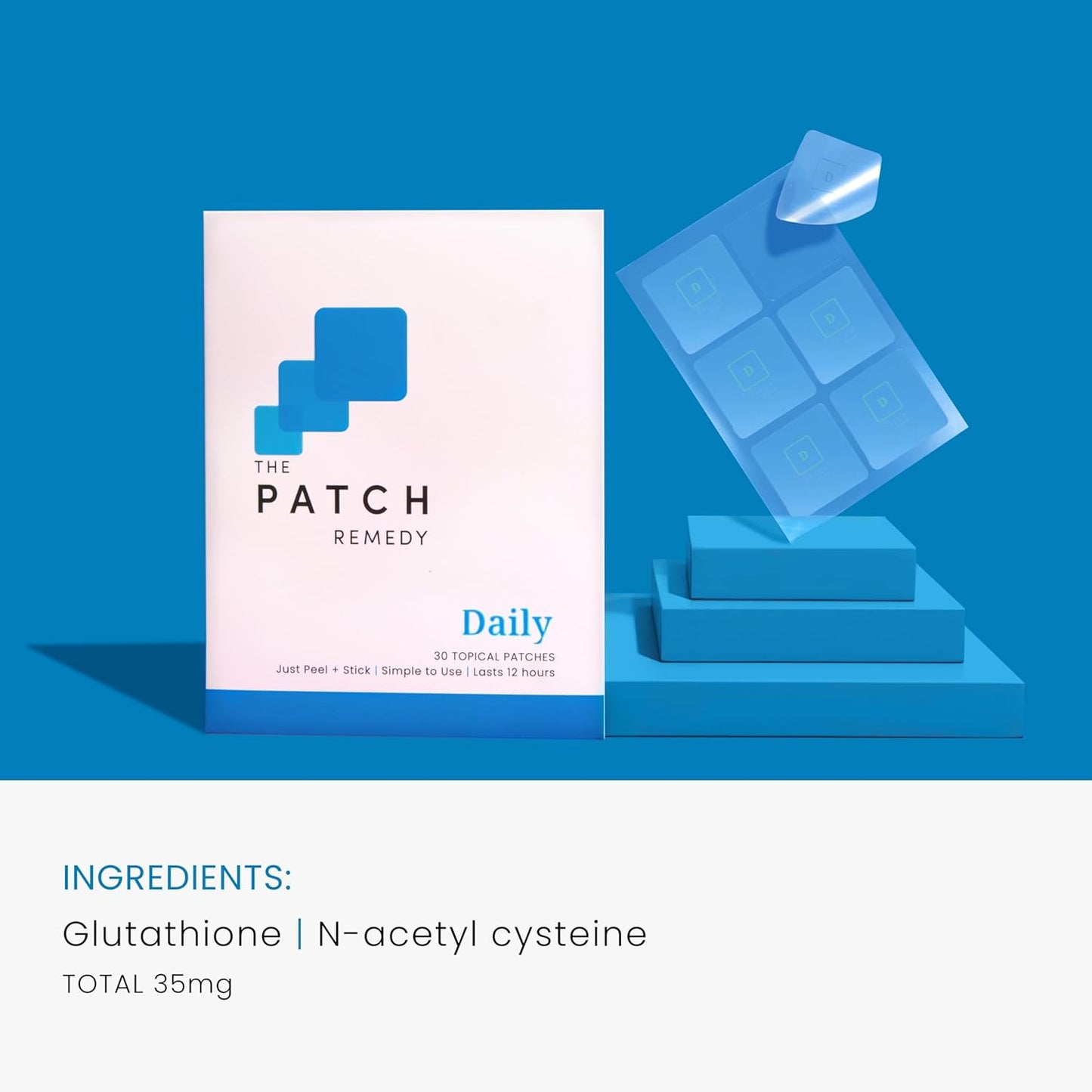 Daily Patch | Glutathione, N-Acetyl Cysteine (NAC) | 30 Patches