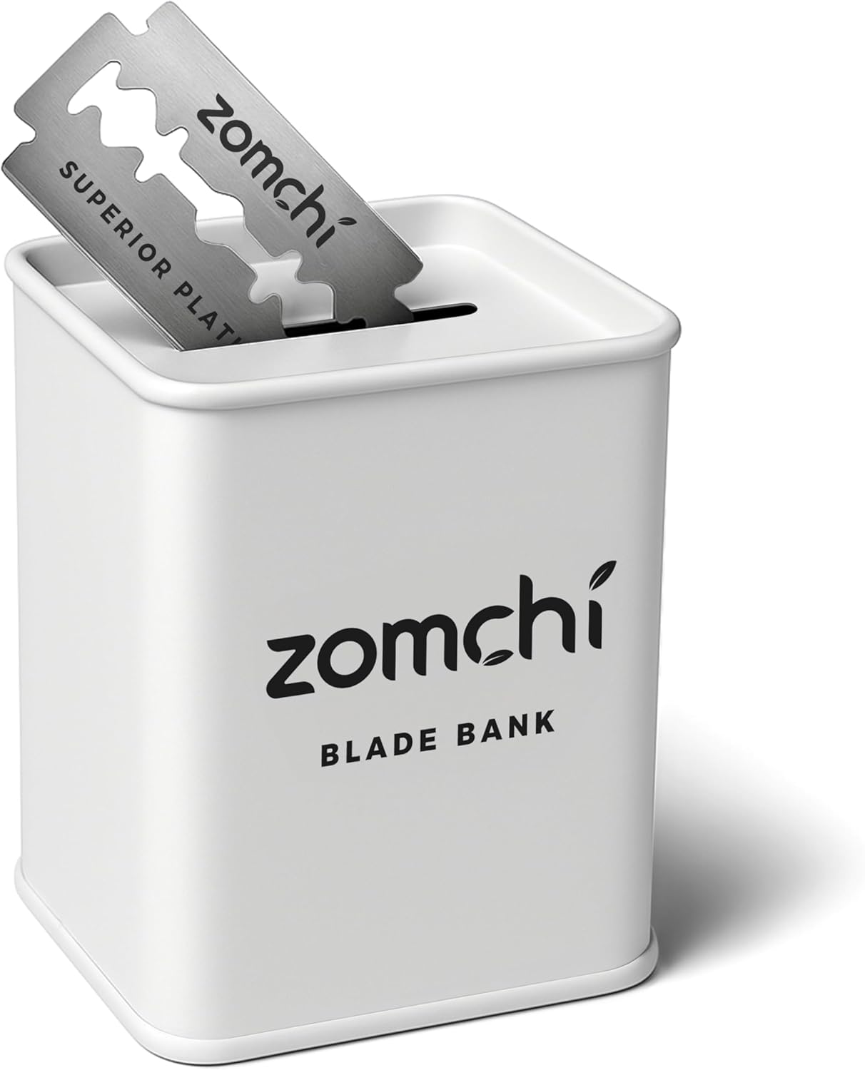 ZOMCHI Razor Blade Bank for Safety Razor Blade Storage, White