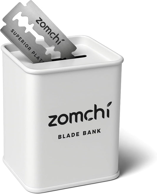 ZOMCHI Razor Blade Bank for Safety Razor Blade Storage, White