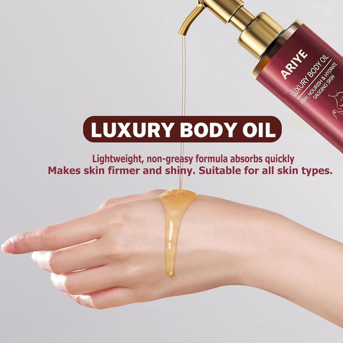 Body Firming Oil Luxury Glow Remedy body oil for women,Body Oil After Shower Tightening&Hydrating Treatment for Arms,Legs,Stomach&Body,Natural Firming Oil for Dry Skin,Moisturizing Body-(4.06 Fl. Oz)