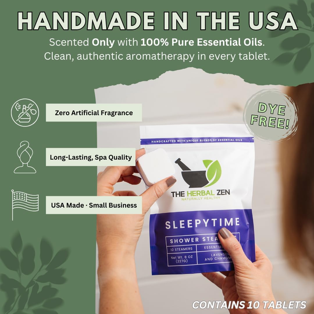 Lavender Shower Steamers Aromatherapy with Essential Oils, Made in The USA Shower Bombs, Shower Bomb Aromatherapy, Relaxing Gifts for Women, Spa Day Gifts, Birthday Gifts for Women and Men