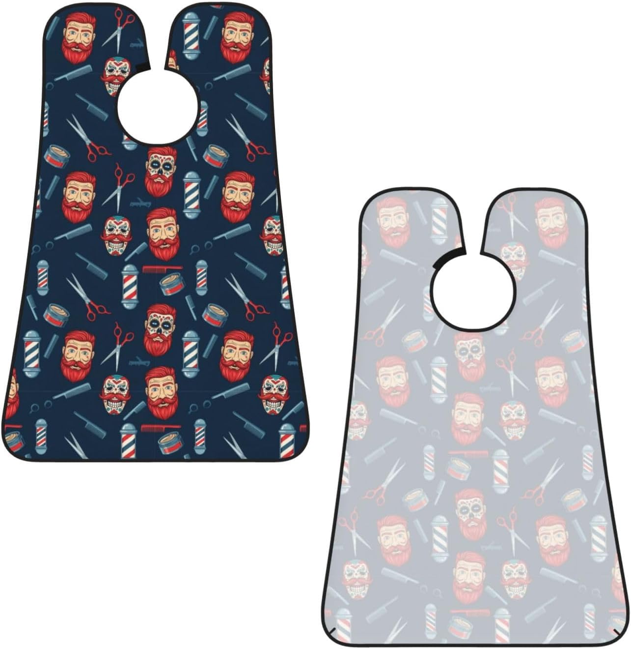 Waterproof Grooming Apron, Non-Stick Beard Bib with Suction Cups, for Vintage Barber Shop Tools