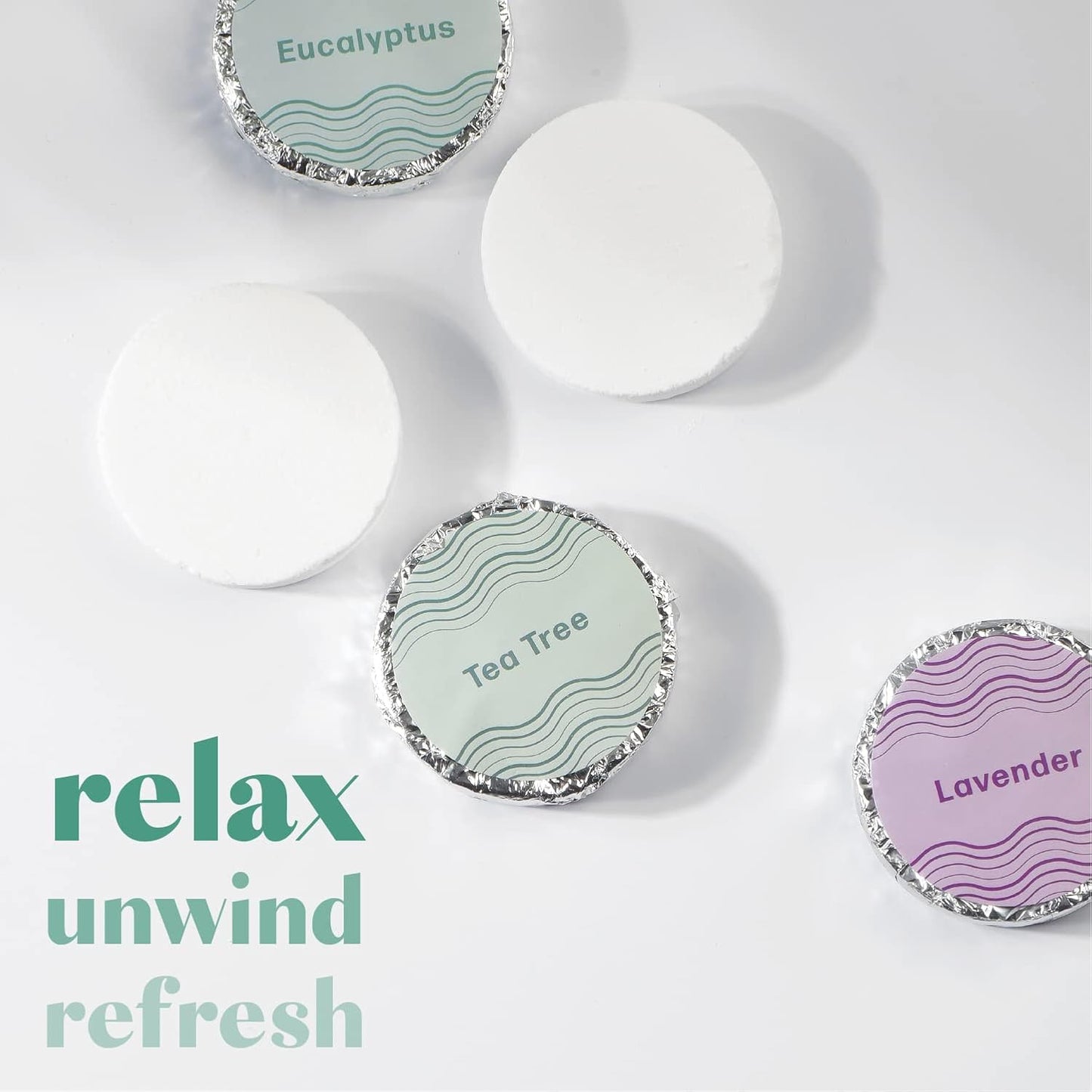 Dew Well - Shower Steamers - 15 Count Shower Bomb - Spa Aromatherapy Right in Your Home - Relax and Unwind - Variety Pack (Lavender, Eucalyptus & Tea Tree)