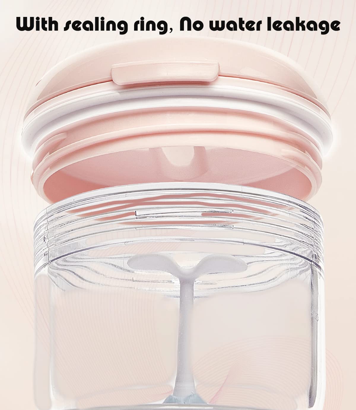 MURRI&MURRDI Retainer Mouth Guard Soak Container Box, Denture Bath Case with Strainer Basket, Braces Cleaner Cup, Travel Storage Holder for Dentures, Retainers & Aligners (Pink)