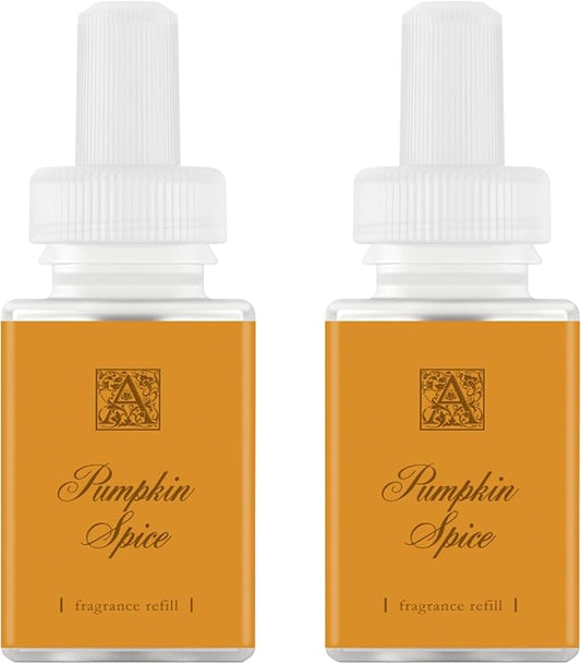 Pura & Aromatique Home Scent Refill - Smart Home Air Diffuser Fragrance - Up to 120-Hours of Luxury Fragrance per Refill - Household Essential - Clean Diffuser - Pumpkin Spice, 2 Pack