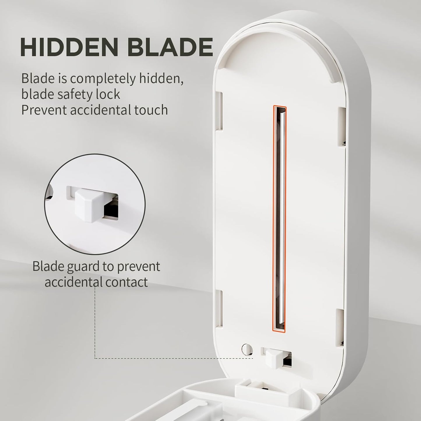 Pill Cutter Splitter for Small & Tiny Pills, Adjustable, Safety Features, Grey