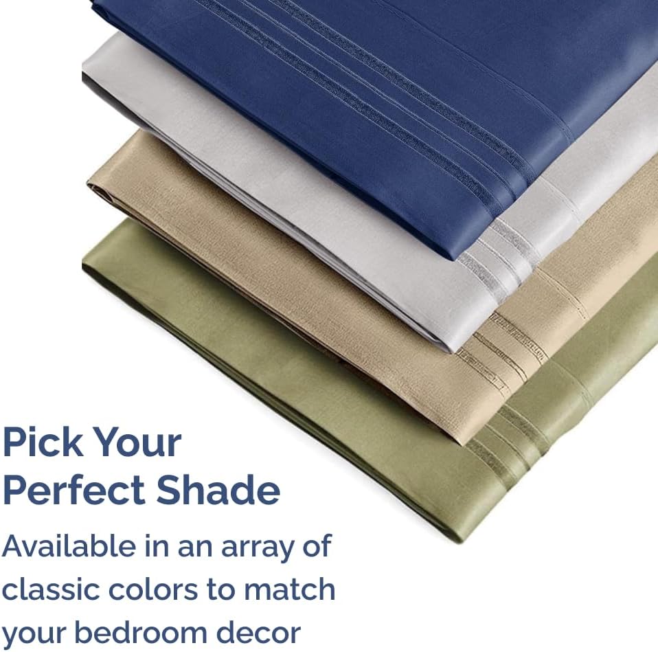 King Pillow Cases Set of 4 - Ultra Soft Hotel Quality Pillowcase Covers - Comfy, Cozy & Wrinkle Free - Shrinkage, Stain & Fade Resistant - Machine Washable Pillow Protectors - 4 Piece Set - Royal Blue