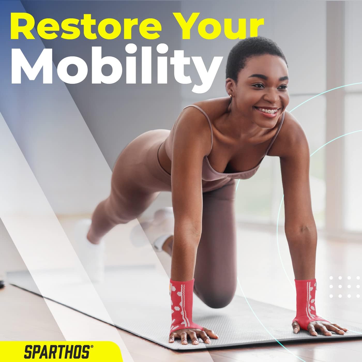 Sparthos Wrist Support Sleeves (Pair) – Medical Compression for Carpal Tunnel and Wrist Pain Relief – Wrist Brace for Men and Women – Made from Innovative Breathable Elastic Blend