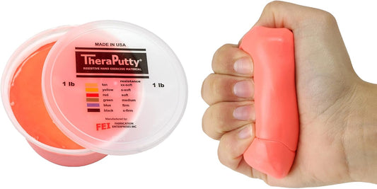 CanDo TheraPutty Standard Hand Exercise Putty For Rehabilitation, Exercises, Hand Therapy, Occupational Therapy, Hand Strengthening, Improve Motor Skills, Stress Relief