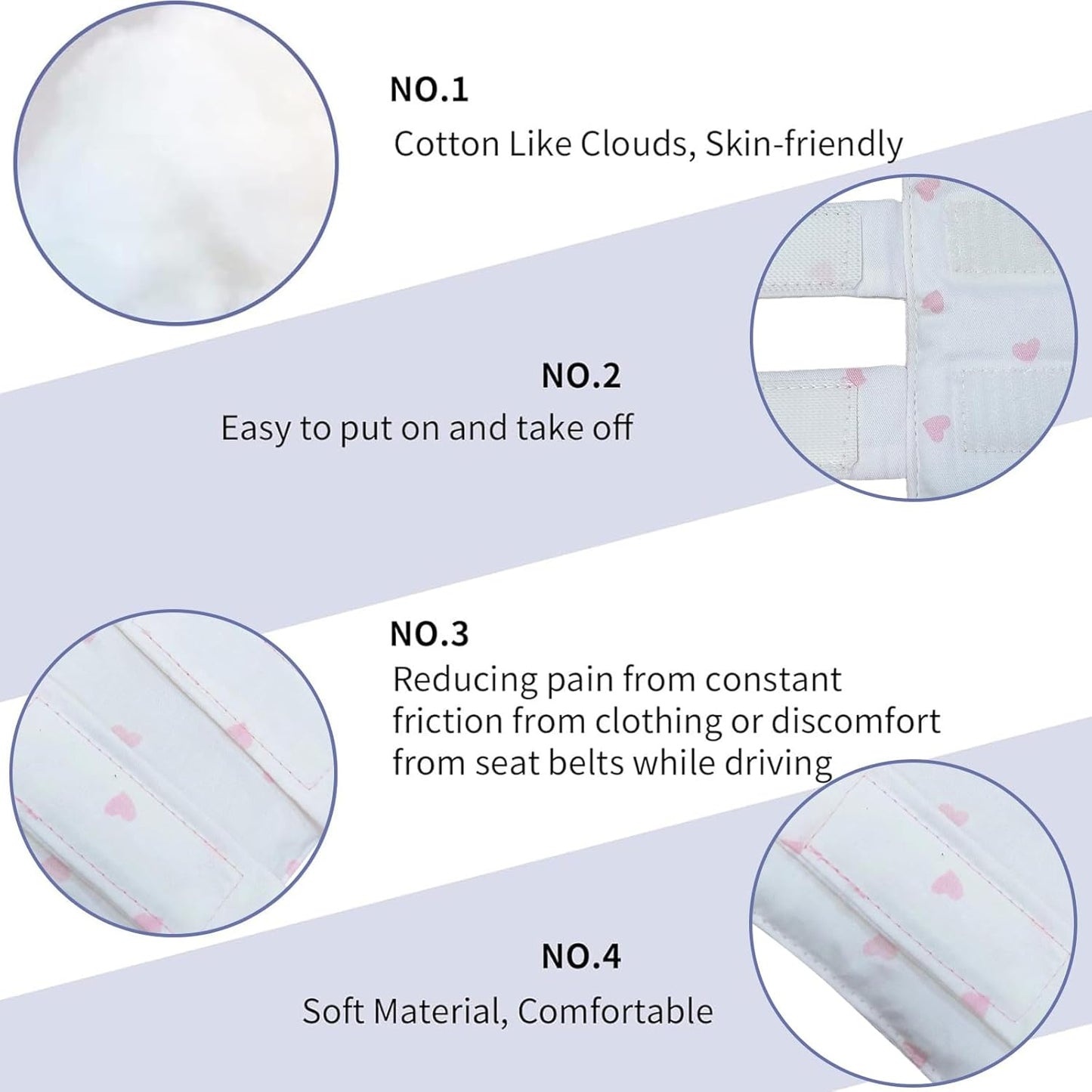 Bra Strap Pad Protector for Chest Port Pacemaker Pillow Post Surgery Bra Strap Cushion for Chest Heart Support Chemo Port Pillow for Bra Strap, 2PCS