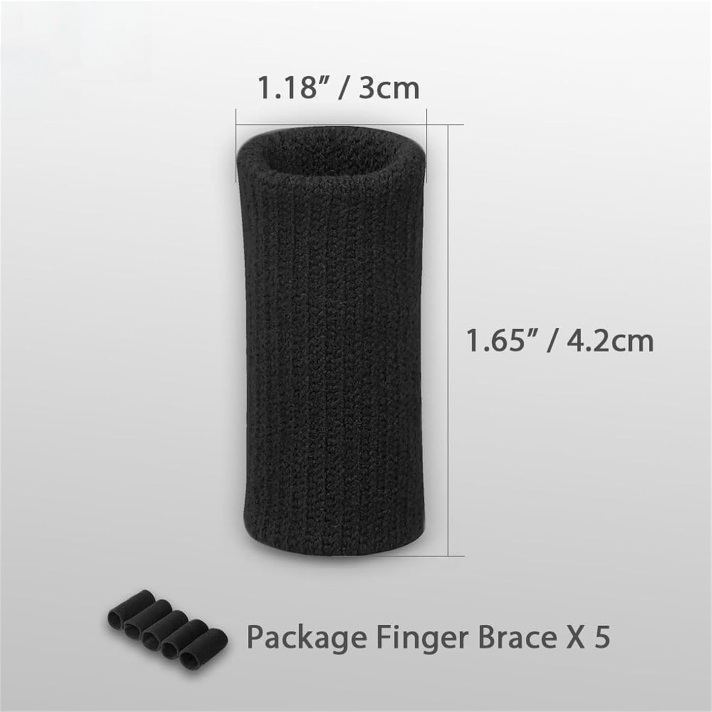 Finger Sleeves, Thumb Splint Brace for Finger Support, Breathable Elastic tape, Compression Pression Protector for Pain Relief (20, Blue)