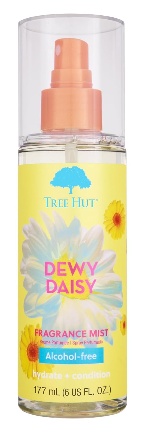 Tree Hut Dewy Daisy Fragrance Mist | Spritz On for a Refreshed Feel or Layer with Your Favorite Scents | Versatile Body Spray | 6 fl oz.