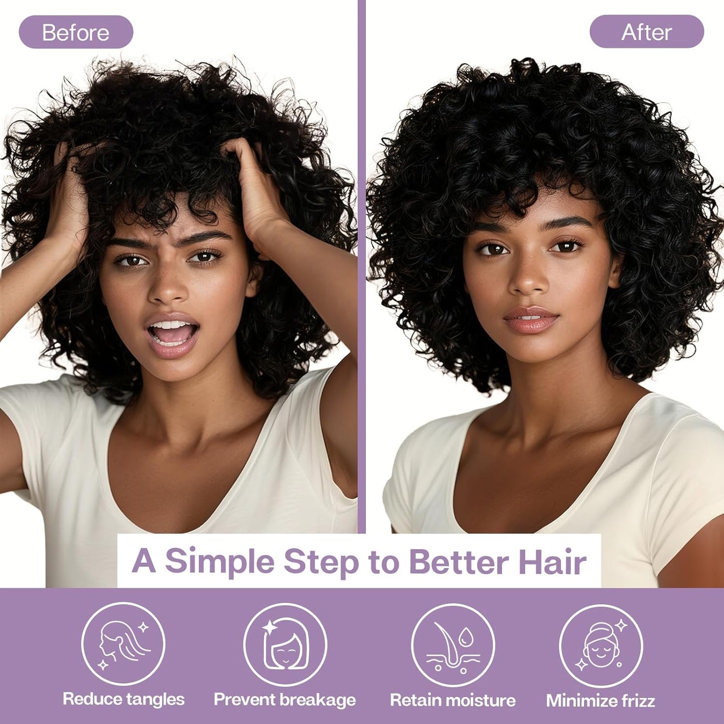 MR&HM Satin Pillowcase for Hair and Skin, Silk Satin Pillowcase 2 Pack, King Size Pillow Cases Set of 2, Silky Pillow Cover with Envelope Closure (20x40, Lavender)