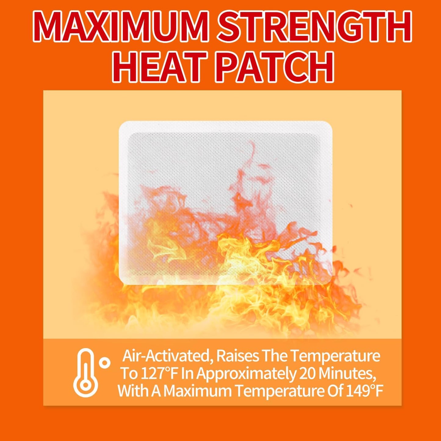 Heat Patches for Menstrual Cramp Relief, Adhesive Heating Patches for Period Cramps, Portable Instant Hot Packs, Travel Size Heat Pads on Cruise- 10 Packs