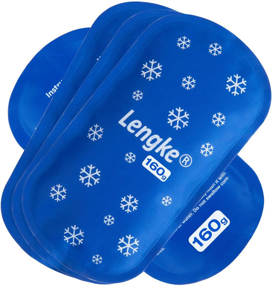 4PCS Large Ice Packs for Insulin Cooler Travel Case TSA Approved160g，Sutiable for Most Insulin Cooler Travel Case，Reusable Ice Pack by Leng Ke