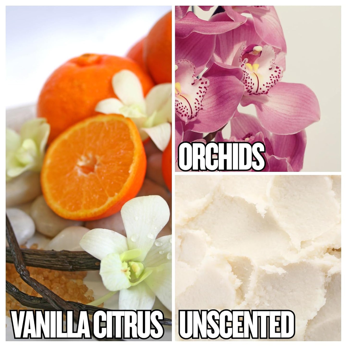 G.B.S Women’s Shaving Soap 3 Pack – Shea Butter Infused Fragrance-Free, Orchid, and Vanilla Citrus – Moisturizing Bar for Sensitive Skin, Long-Lasting, Smooth Shave for Legs & Body