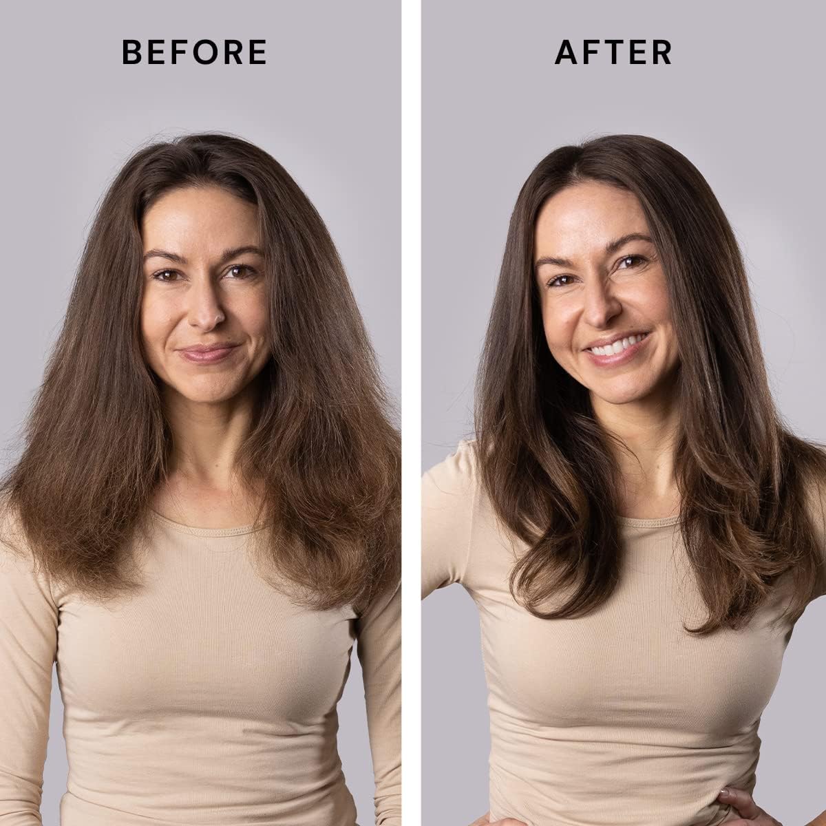 L'ANGE HAIR Le Volume 2-in-1 Titanium Blow Dryer Brush | Hot Air Brush for Hair Drying & Styling | Ionic Oval Barrel for Smooth, Frizz-Free Volume | (Black – 60mm)