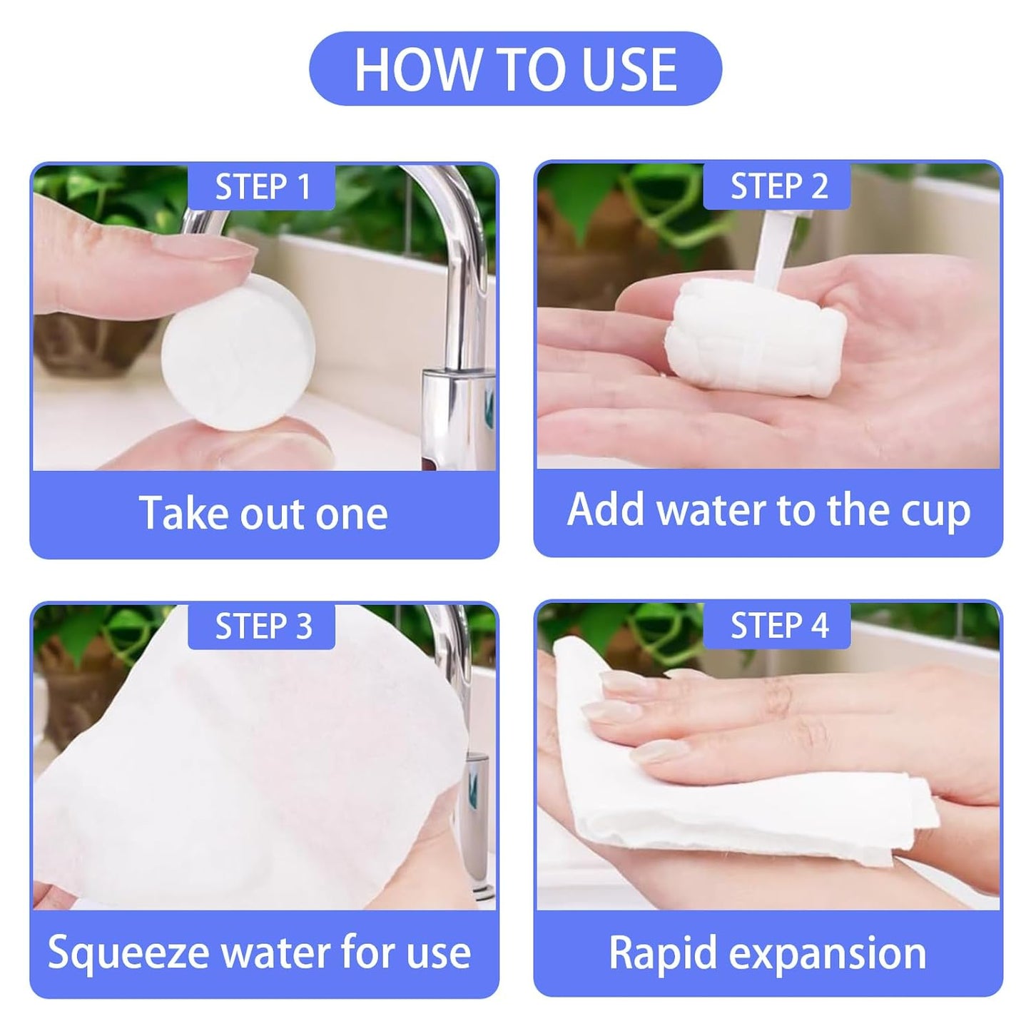 Disposable Face Towel, Compressed Towels, Coin Towel for Travel Camping Hiking