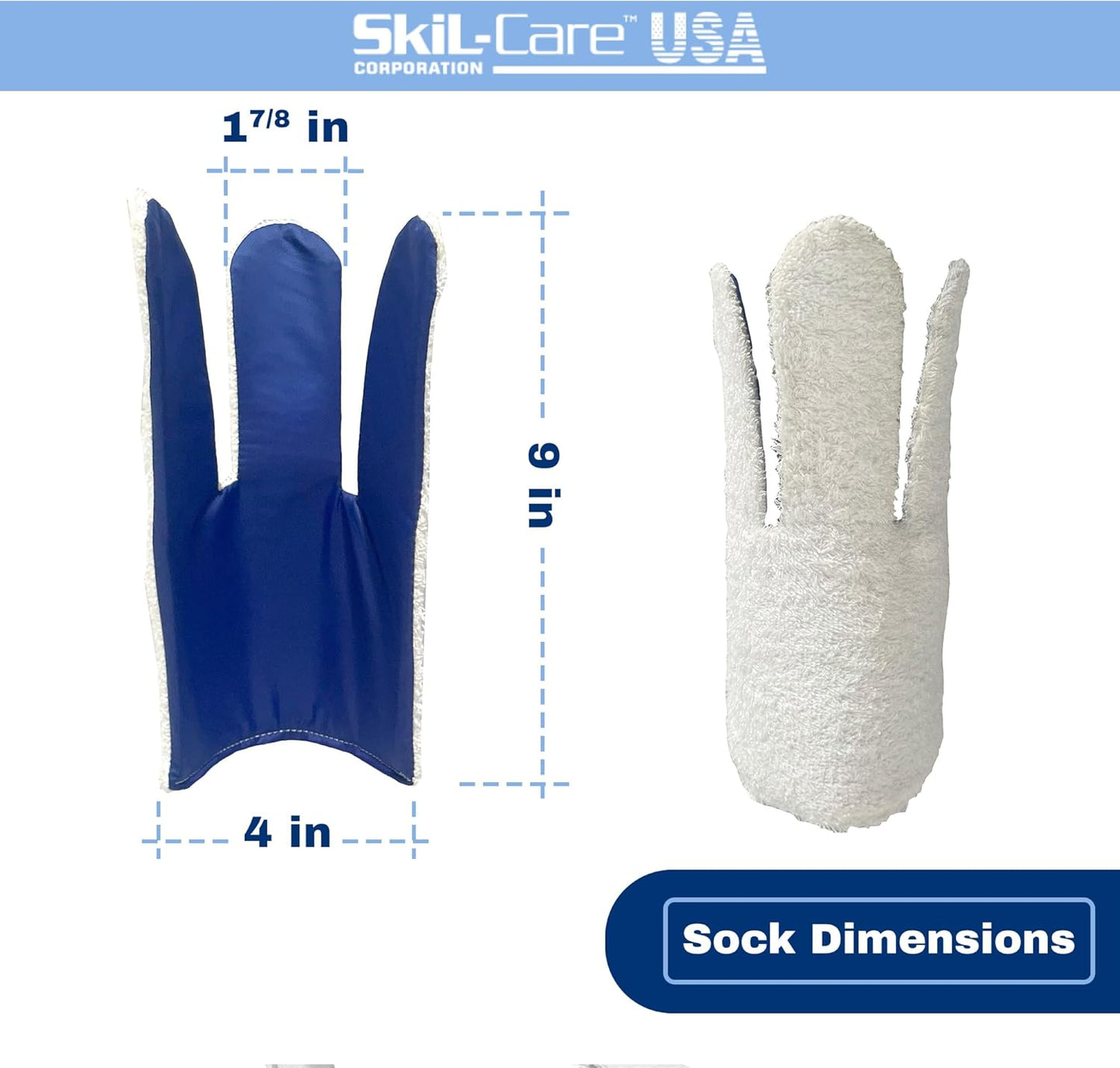 Skil-Care Easy-On Sock Aid Device for Seniors, Flexible Sock Helper for Seniors with Grip Handles, Sock Assistant Device No Bending, Socks Aide for Limited Mobility, 810106